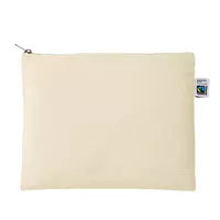 フェアトレードコットンキャンバスフラットポーチ(L)